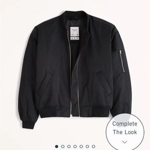 Abercrombie & Fitch Classic Bomber Jacket - Black